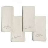 LOVE NOTES EMBROIDERED NAPKINS SET