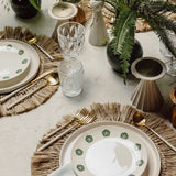 BLEACHED TALL PILLAR CANDLE HOLDER