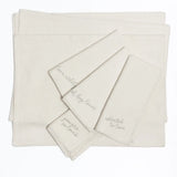 LOVE NOTES EMBROIDERED NAPKINS SET