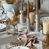 BLEACHED TAPER CANDLE HOLDER