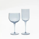 WHITE WINE GLASS - SMOKY BLUE SET
