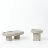 STONE SINGLE PILLAR CANLDE HOLDER