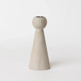 BLEACHED TAPER CANDLE HOLDER