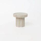 STONE SINGLE PILLAR CANLDE HOLDER