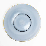 GLASS CHARGER SMOKY BLUE SET